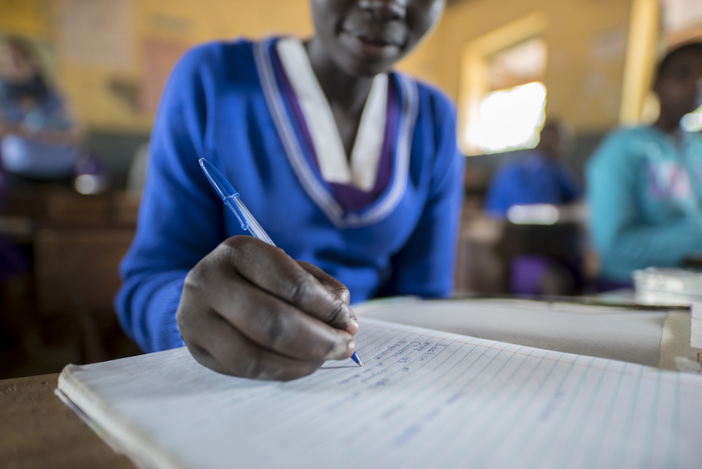 girl in classroom