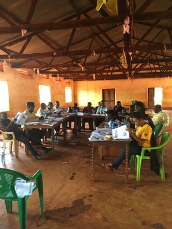Raters being trained in Tanzania Nyarugusu Refugee Camp in January 2019. Photo by Autumn Brown