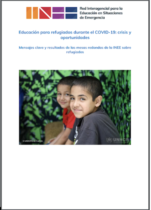 INEE Refugee round table report cover
