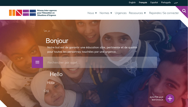 INEE Homepage French
