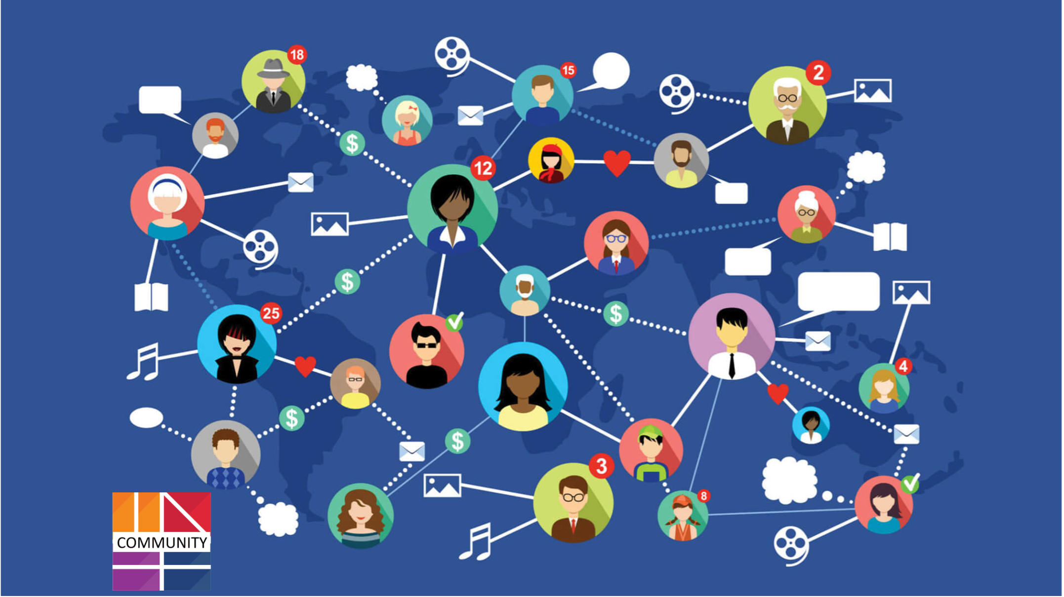 INEE logo with with community image