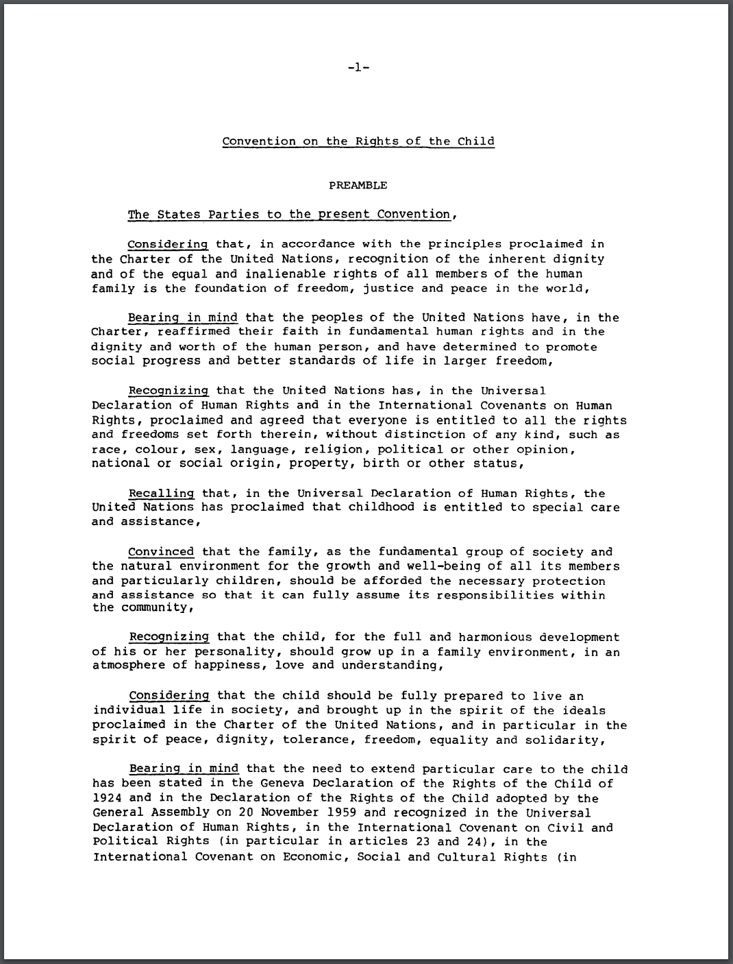 CRC page one