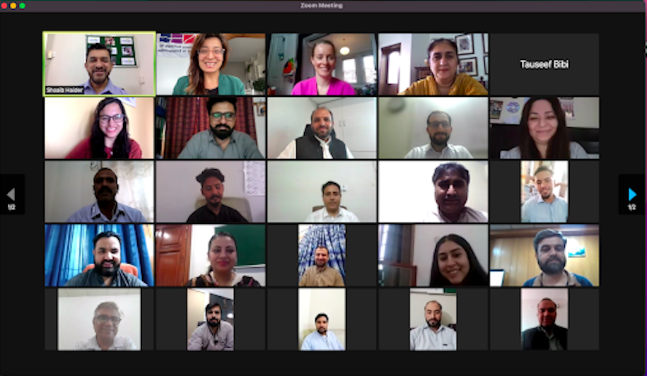Virtual Meet-Up titled "Pakistan floods 2022 - Way forward for the education sector", October 2022.