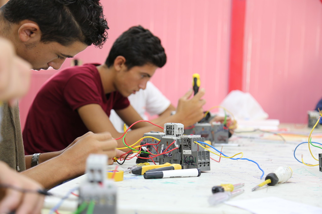 We’re happy to announce that our Youth Centres in Azraq and Zaatari refugee camp are now accredited by the Ministry of Labour and the national TVET and CAQA.  Photo: Hassan Hijazi/ NRC 2018