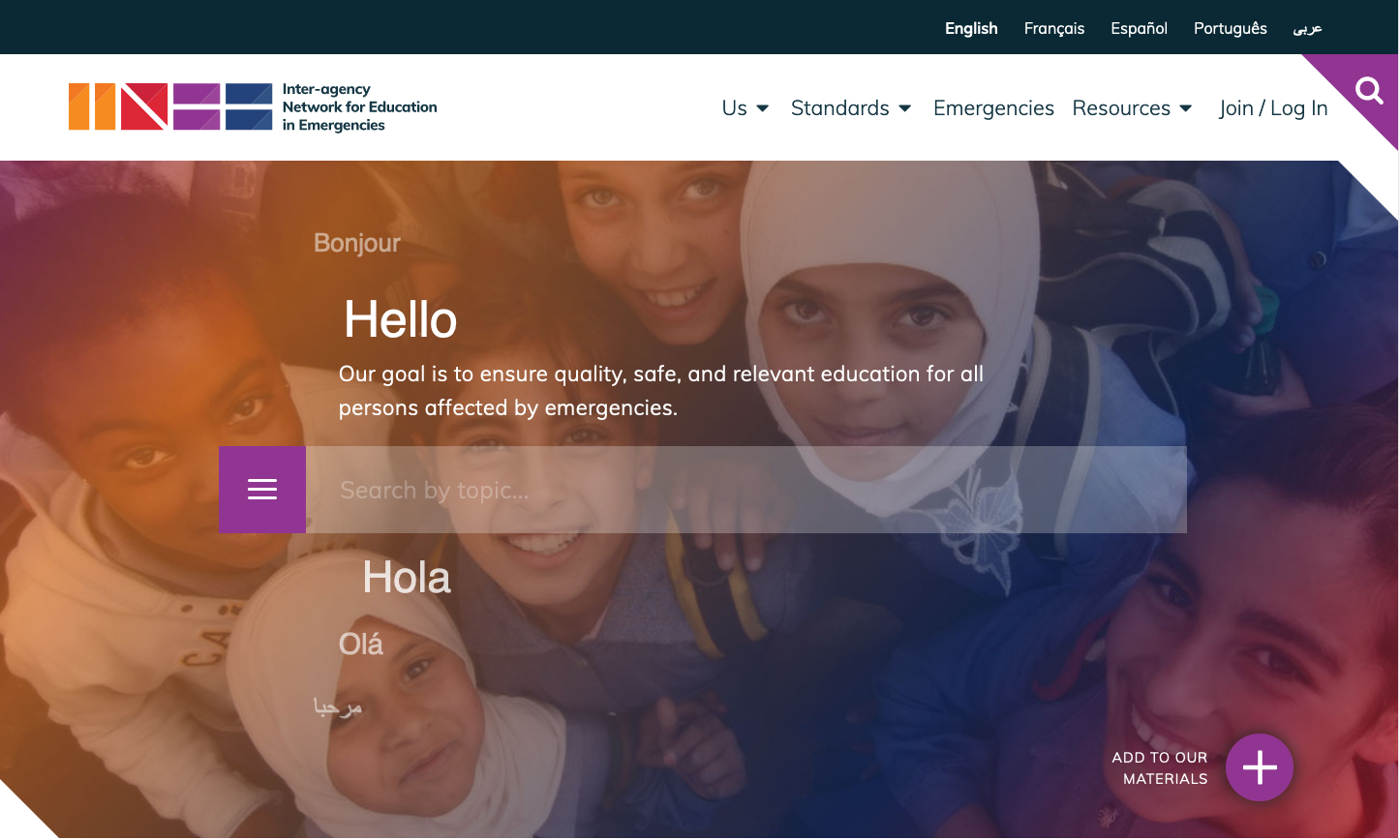 inee.org Homepage