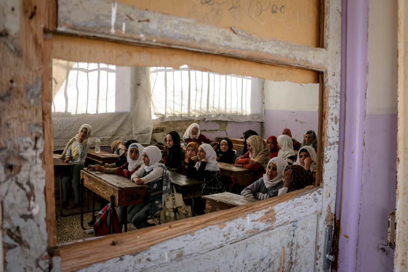 Girls in a classroom