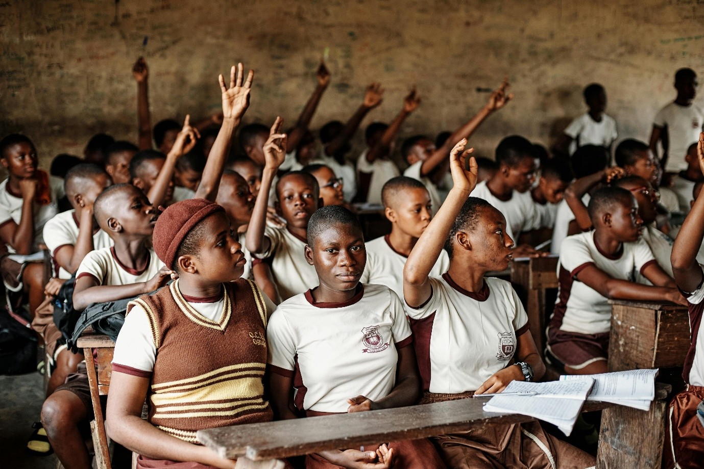 Girls in a classroom