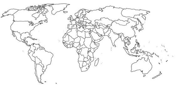 world map 